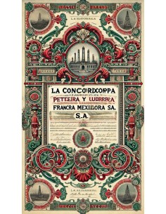 1914 - LA CONCORDIA - COMP. PETROLERA Y URBANIZADORA £ 5 2