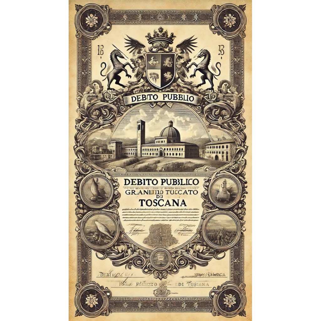 1859 - DEBITO PUBBLICO DEL GRANDUCATO DI...