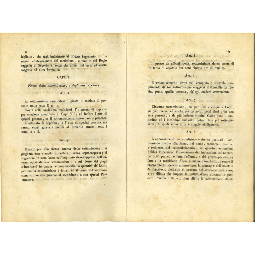 1831 - REGOLAMENTO ALIENAZIONE RENDITA DEBITO...