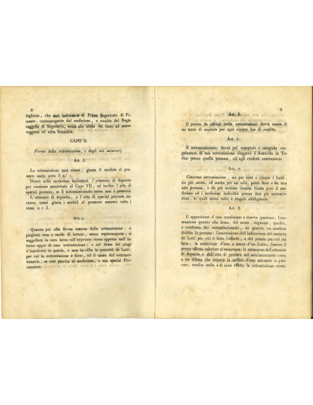 1831 - REGOLAMENTO ALIENAZIONE RENDITA DEBITO PUBBLICO