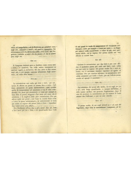 1831 - REGOLAMENTO ALIENAZIONE RENDITA DEBITO PUBBLICO