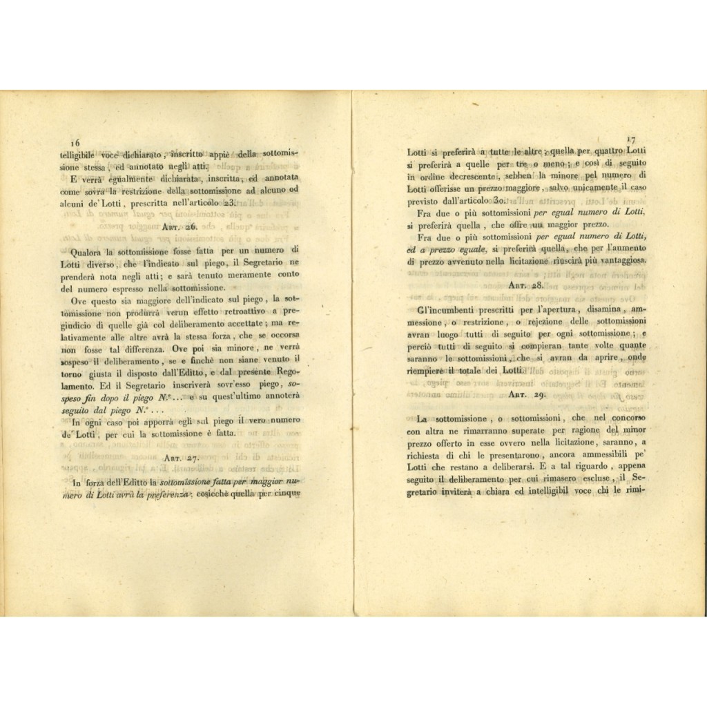 1831 - REGOLAMENTO ALIENAZIONE RENDITA DEBITO...