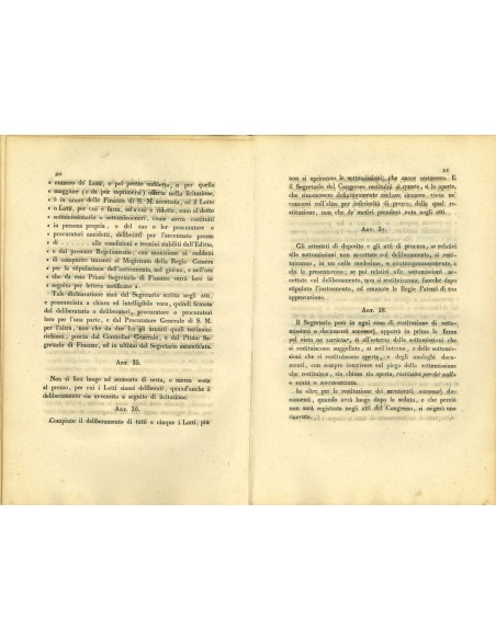 1831 - REGOLAMENTO ALIENAZIONE RENDITA DEBITO PUBBLICO