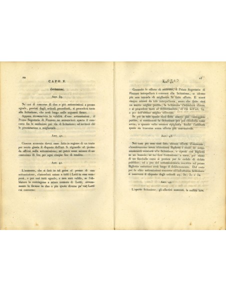 1831 - REGOLAMENTO ALIENAZIONE RENDITA DEBITO PUBBLICO