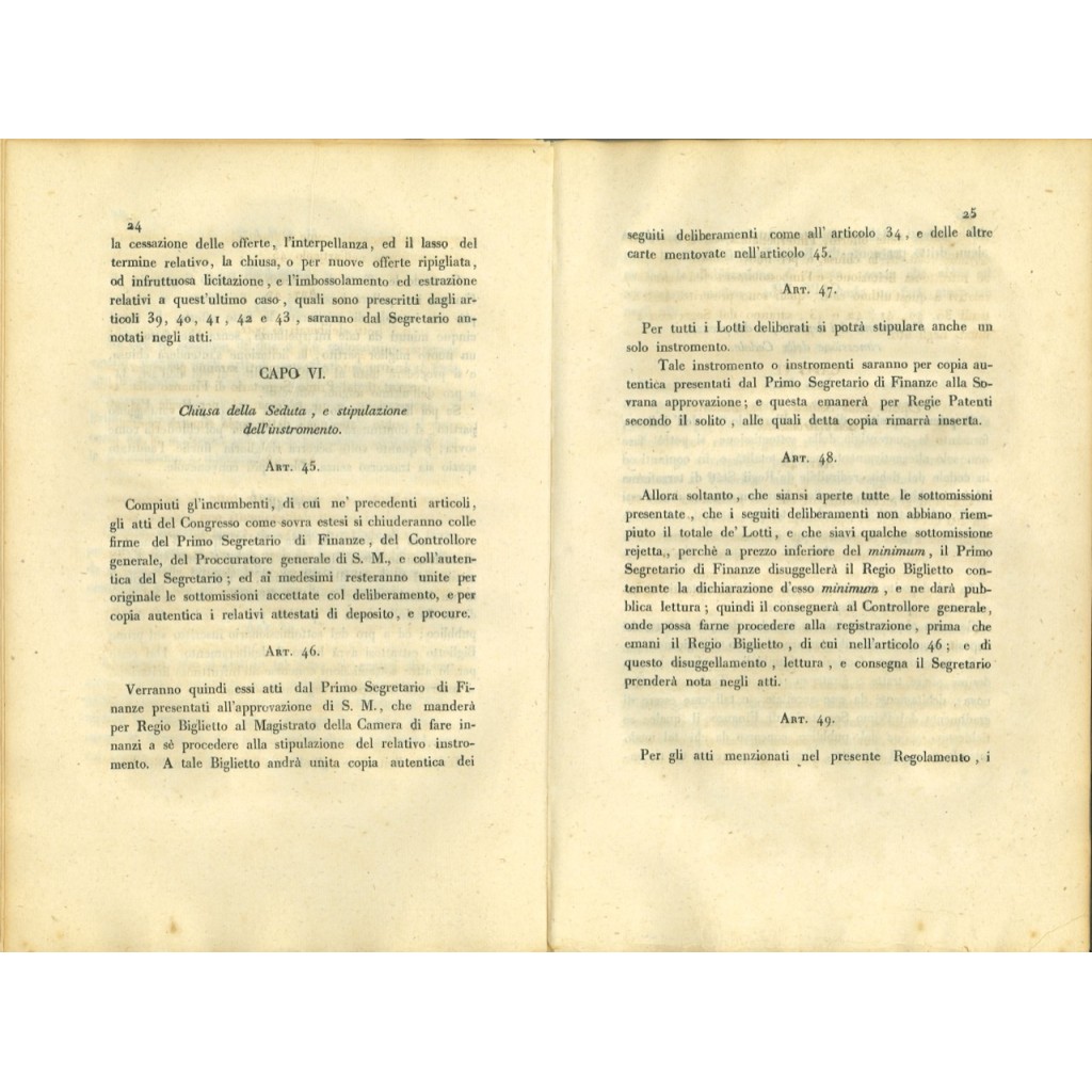 1831 - REGOLAMENTO ALIENAZIONE RENDITA DEBITO...