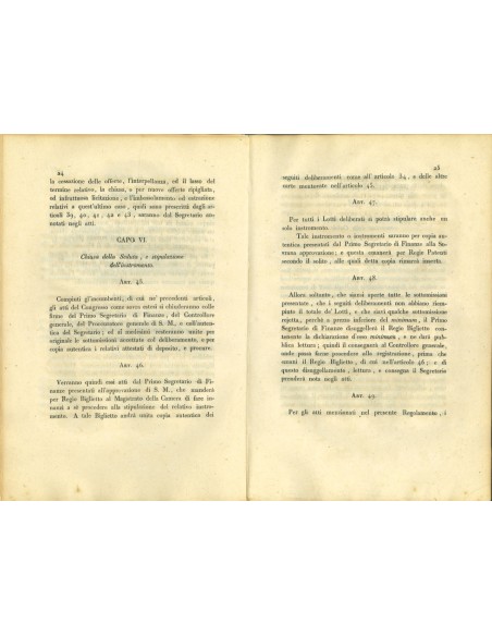 1831 - REGOLAMENTO ALIENAZIONE RENDITA DEBITO PUBBLICO