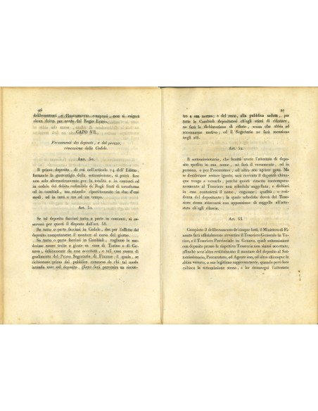 1831 - REGOLAMENTO ALIENAZIONE RENDITA DEBITO PUBBLICO