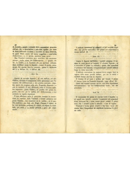 1831 - REGOLAMENTO ALIENAZIONE RENDITA DEBITO PUBBLICO