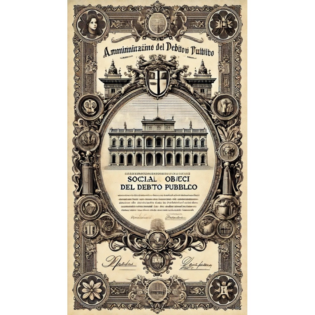 1831 - CEDOLA NOMINATIVA CON RENDITA - DEBITO...