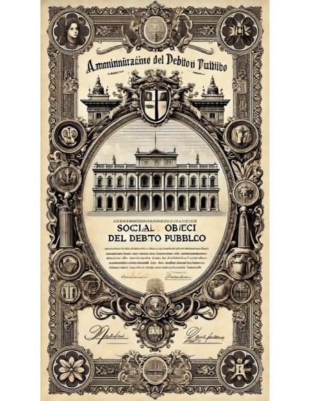 1831 - CEDOLA NOMINATIVA CON RENDITA - DEBITO REDIMIBILE