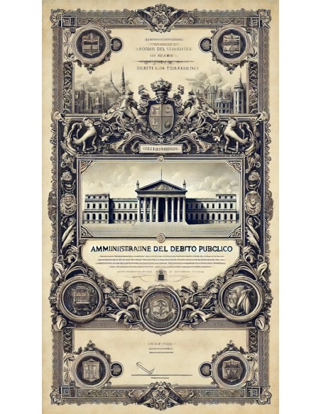 1849 - CEDOLA AL PORTATORE CON RENDITA - TORINO