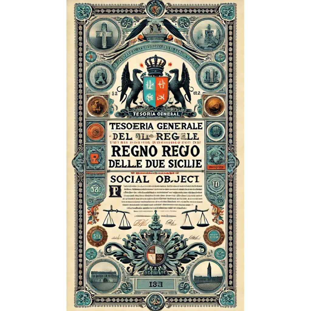 1821 - TESORERIA GEN. REGNO  DUE SICILIE...