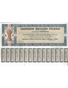 PASTIFICIO GIOVANNI POLEZZI - UNA AZIONE CORTONA 1907