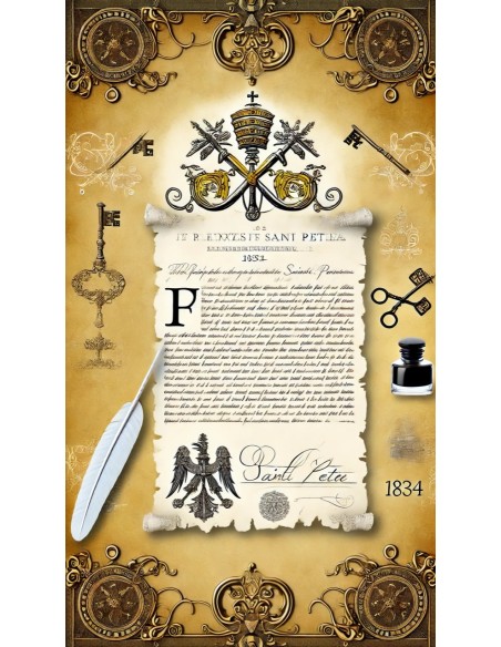 1860 - GOVERNO PONTIFICIO - CONS. ROMANO CERT. AL PORTATORE ROMA