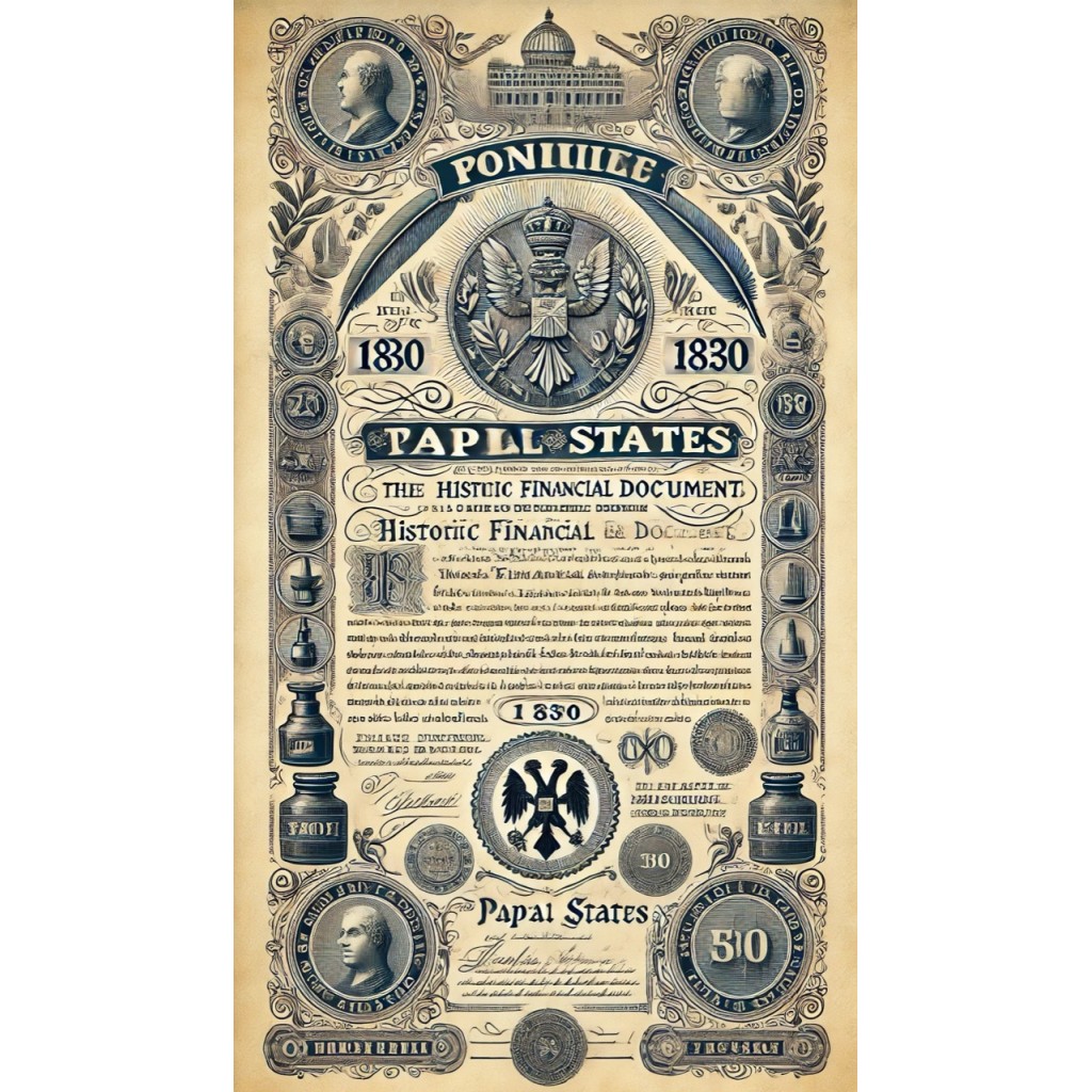 1868 - GOVERNO PONTIFICIO - CONS. ROMANO ROMA