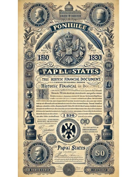 1868 - GOVERNO PONTIFICIO - CONS. ROMANO ROMA