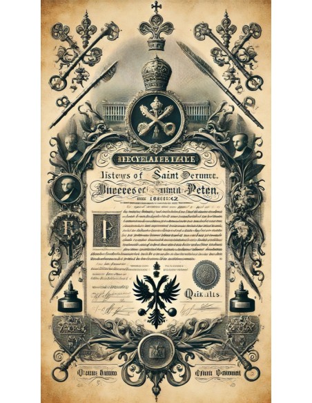 1866 - 5% STATO PONTIFICIO FRANCHI 125 - EMISSIONE 1866 - PRESTITO PAPA PIO IX DETTO "BLOUNT" - ROMA