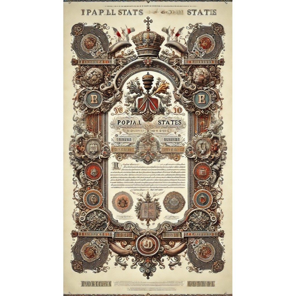 1871 - STATO PONTIFICIO - CONSOLIDATO ROMANO...