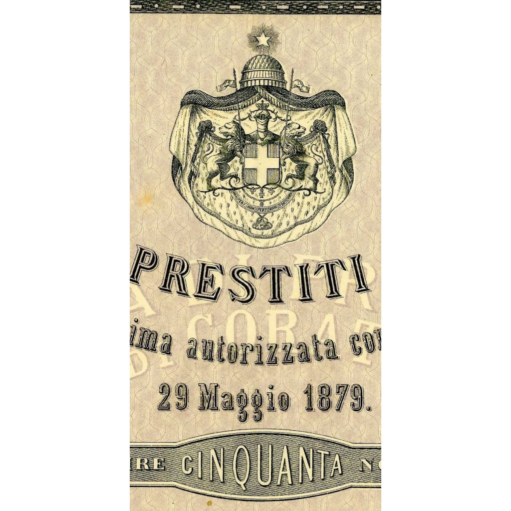 1882 - BANCA DI PRESTITI DI CORATO - 1 AZIONE...