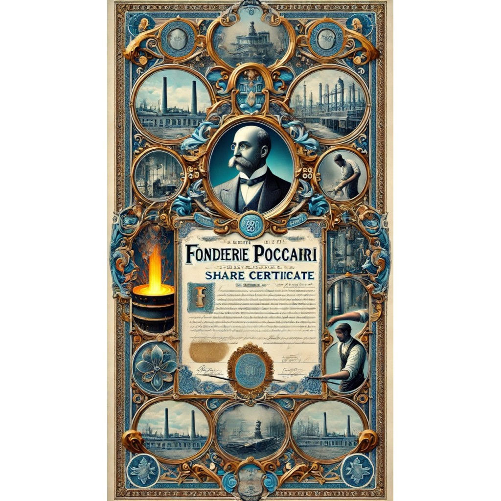 1906 - FONDERIE POCCARDI - 1 AZIONE - TORINO