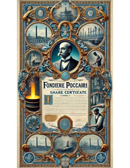 1906 - FONDERIE POCCARDI - 1 AZIONE - TORINO