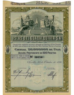 1926 - ISLAS DEL GUADALQUIVIR S.A. - 1 AZIONE 6