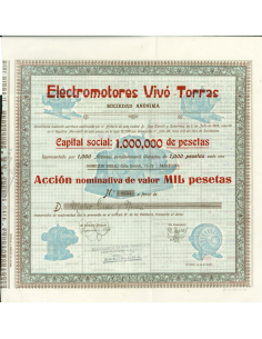 1936 - ELECTROMOTORES VIVIO-TORRAS - 1 AZIONE