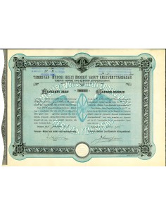 1915 - TEMESVAR MODOSI HELVY ERDEKU VASUT RESZVENYTARSASAG