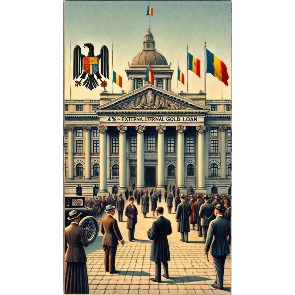 1922 - KINGDOM OF ROUMANIA EXTERNAL LOAN 4%