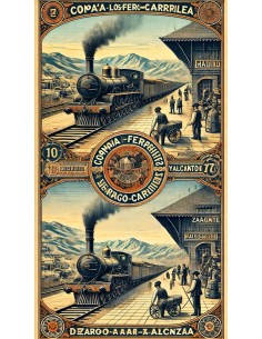 1878 - COMPANIA DE LOS FERRO-CARRILES MADRID A ZARAGOZA Y... 2