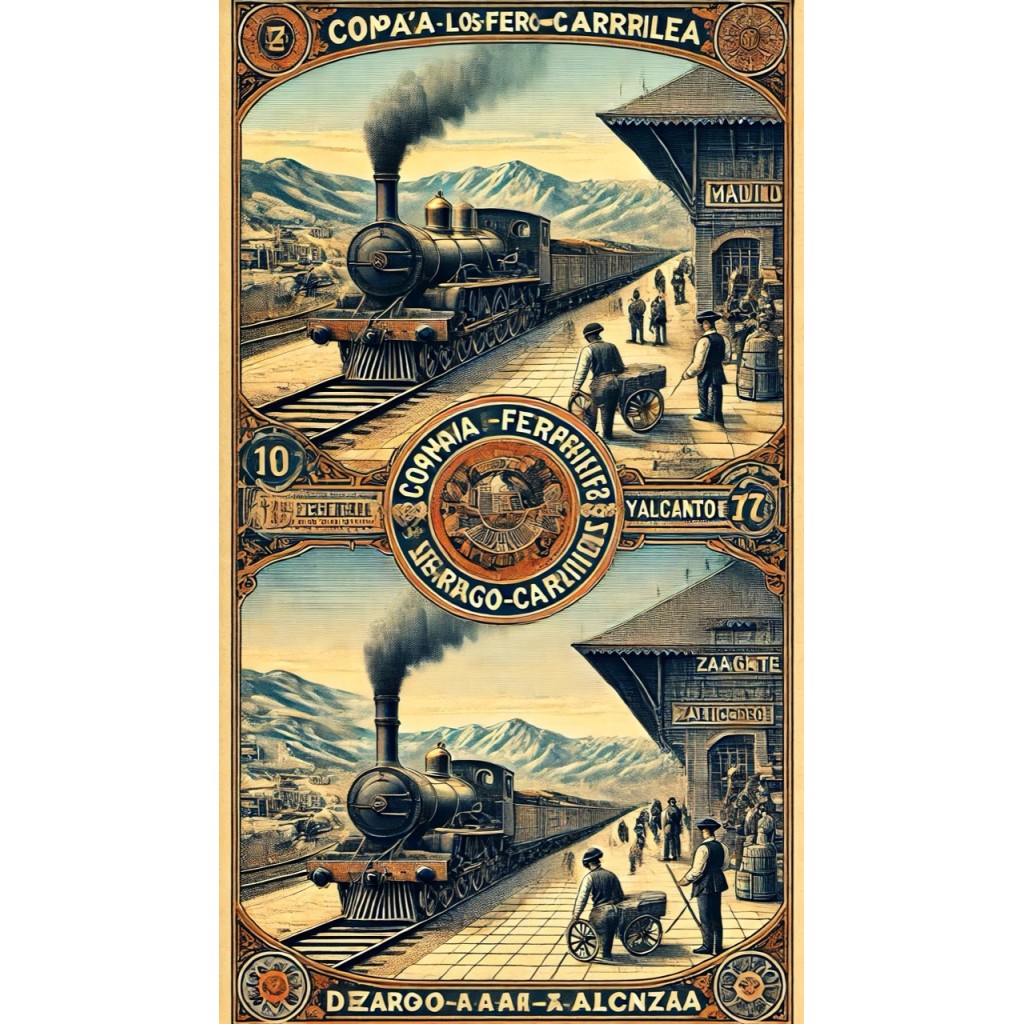 1878 - COMPANIA DE LOS FERRO-CARRILES MADRID A...