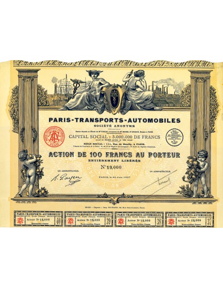 1927 - PARIS - TRANSPORTS AUTOMOBILES
