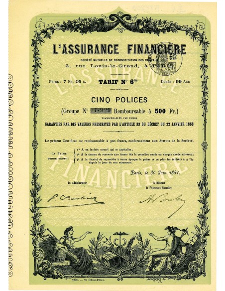 1881 - L'ASSURANCE FINANCIERE