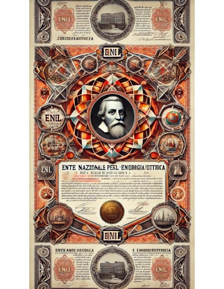 1977 - ENEL (GALILEO GALILEI) 1000 OBBLIGAZIONI 1977-1984 - ROMA