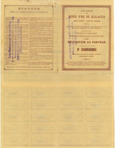 1894 - SOCIETE' DE MINES  D'OR DE SCALACCIA - GINEVRA 2