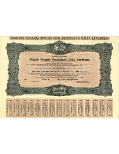 1892 - ITALIANA PER LE STRADE SECONDARIE DELLA SARDEGNA -...