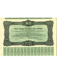 1889 - ITALIANA PER LE STRADE SECONDARIE DELLA SARDEGNA -...
