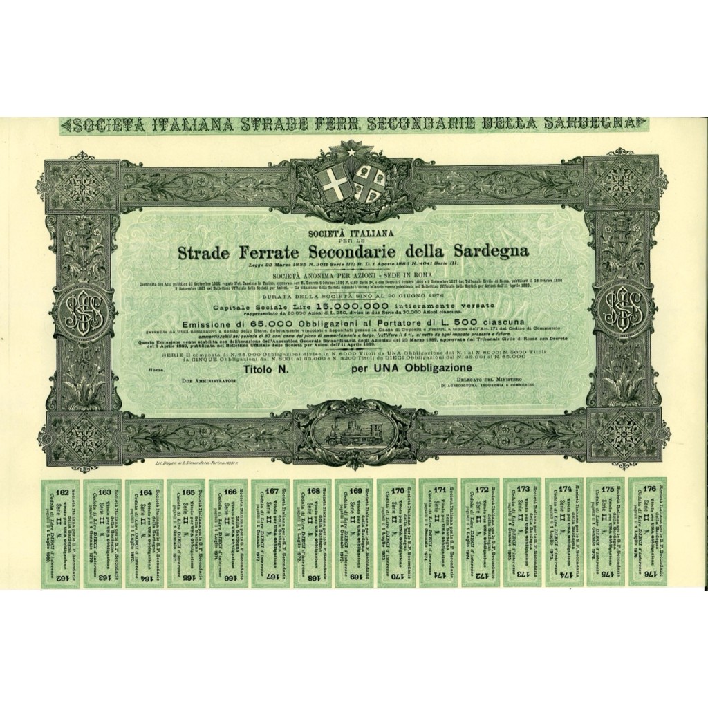 1889 - ITALIANA PER LE STRADE SECONDARIE DELLA...