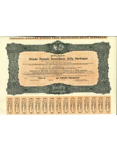 1889 - ITALIANA PER LE STRADE SECONDARIE DELLA SARDEGNA -...
