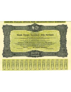 1894 - ITALIANA PER LE STRADE SECONDARIE DELLA SARDEGNA -...
