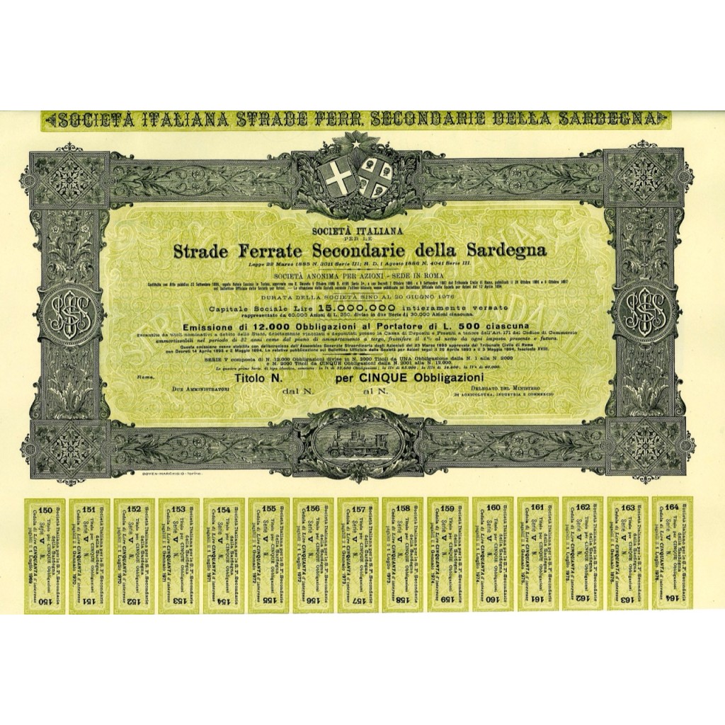 1894 - ITALIANA PER LE STRADE SECONDARIE DELLA...