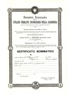 1900 - ITALIANA PER LE STRADE SECONDARIE DELLA SARDEGNA -...