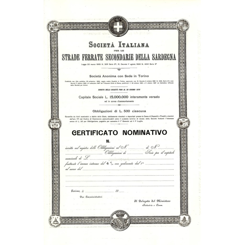 1900 - ITALIANA PER LE STRADE SECONDARIE DELLA...