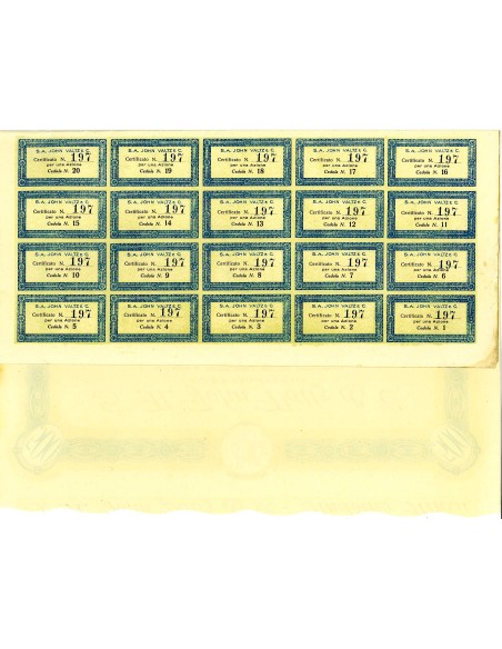 1936 - JOHN WALTZ & C. SOC. ANON. HAT FACTORY - ADORNO MICCA (VERCELLI)