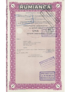 RUMIANCA - 1 AZIONE TORINO 1963