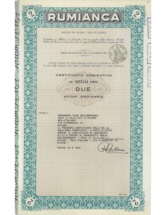RUMIANCA - 2 AZIONI TORINO 1966