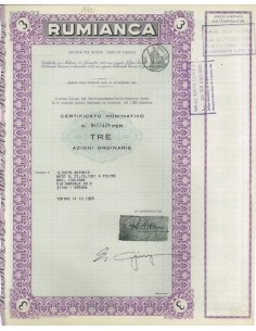 RUMIANCA - 3 AZIONI TORINO 1968