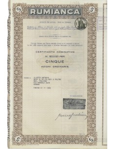 RUMIANCA - 5 AZIONI TORINO 1969