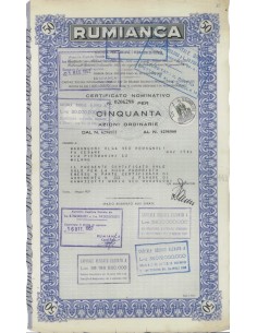 RUMIANCA - 50 AZIONI TORINO 1957