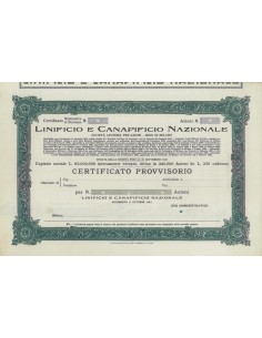 LINIFICIO E CANAPIFICIO NAZIONALE - AZIONI MILANO 1873